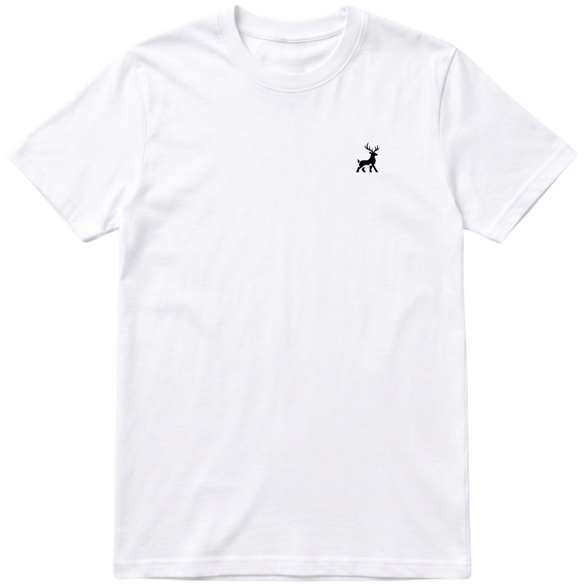 Camiseta Regular Basica Deer Black
