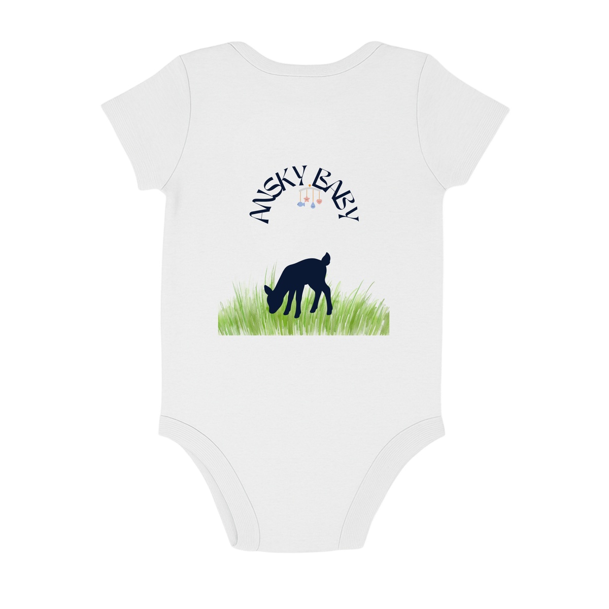 Body Baby Fawn Deer Navy Blue